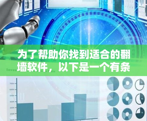 为了帮助你找到适合的翻墙软件，以下是一个有条理的推荐列表，涵盖常见类型、功能特点和适用场景
