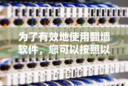 为了有效地使用翻墙软件，您可以按照以下步骤进行操作
