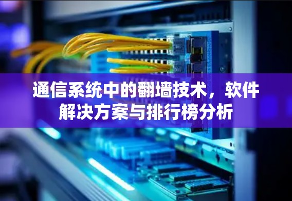 通信系统中的翻墙技术，软件解决方案与排行榜分析