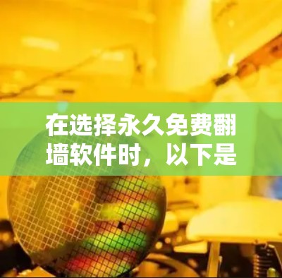在选择永久免费翻墙软件时，以下是一些综合考虑的因素和建议