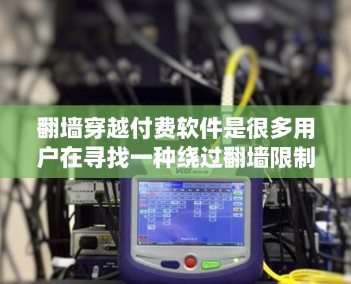 翻墙穿越付费软件是很多用户在寻找一种绕过翻墙限制的方法。以下是一些推荐的工具和平台，供您参考