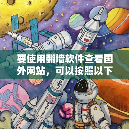 要使用翻墙软件查看国外网站，可以按照以下步骤进行