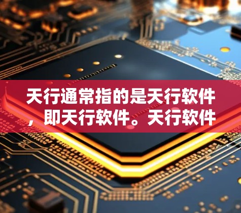 天行通常指的是天行软件，即天行软件。天行软件是一种用于翻墙的手机应用。翻墙通常指的是手机或电脑上无法直接访问外部存储设备（如CD/DVD、磁盘等）时，通过网络连接外部存储设备的过程