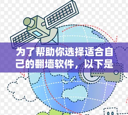 为了帮助你选择适合自己的翻墙软件，以下是一些推荐
