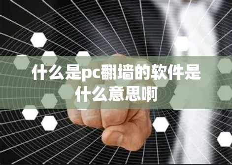 什么是pc翻墙的软件是什么意思啊