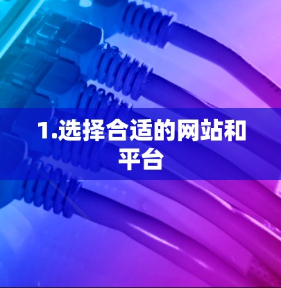1.选择合适的网站和平台 1.选择合适的网站和平台