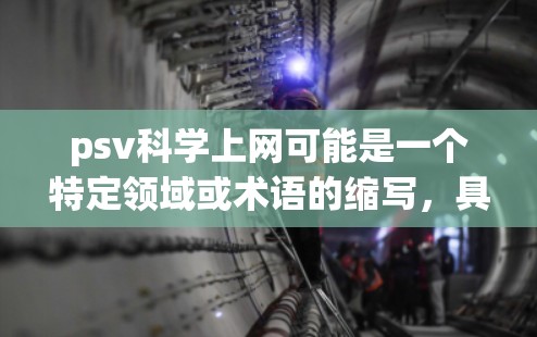 psv科学上网可能是一个特定领域或术语的缩写，具体含义需要根据上下文来确定。以下是一些可能的解释