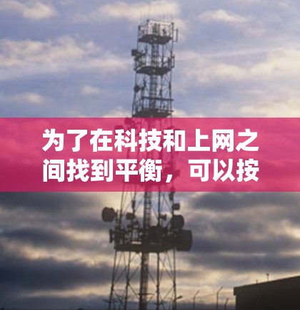 为了在科技和上网之间找到平衡，可以按照以下步骤进行