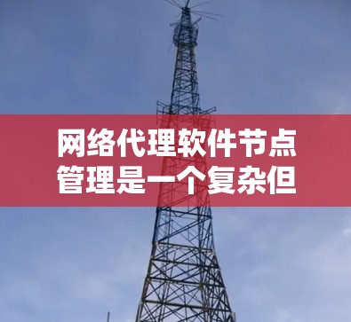网络代理软件节点管理是一个复杂但重要的过程，涉及多个步骤和考虑因素。以下是对节点管理的详细指南