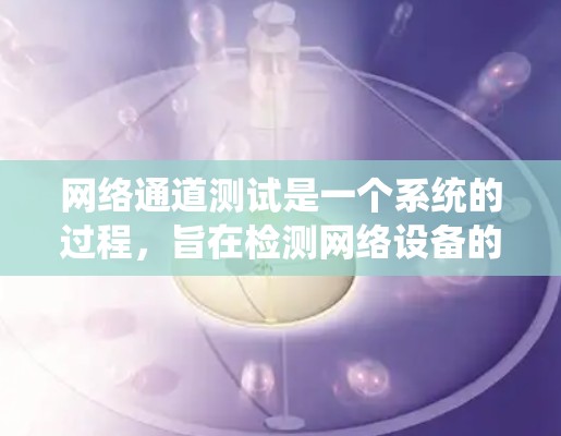 网络通道测试是一个系统的过程，旨在检测网络设备的正常运行状态，包括路由器、交换机等。以下是详细的步骤和分析
