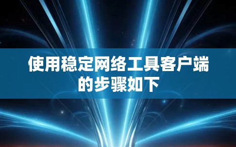 使用稳定网络工具客户端的步骤如下