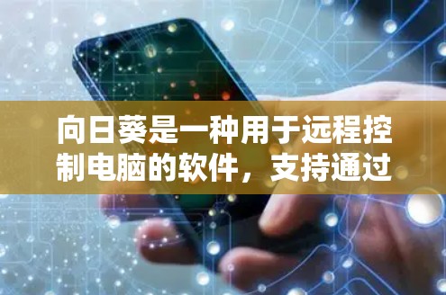 向日葵是一种用于远程控制电脑的软件，支持通过网络连接或直接连接电脑控制电脑的各个功能。客户端通常用于远程控制，但向日葵本身并不是客户端，而是用于配置和管理远程控制功能的软件