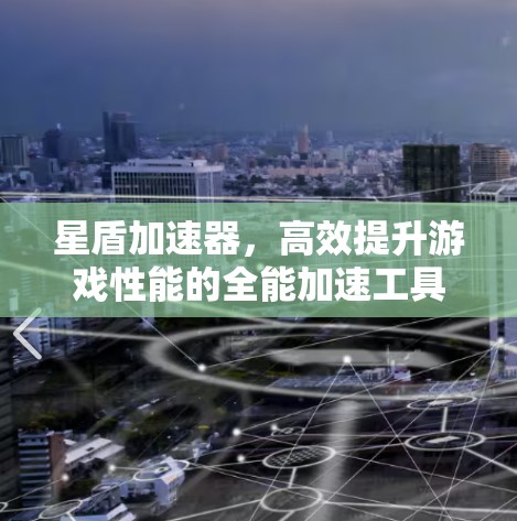 星盾加速器，高效提升游戏性能的全能加速工具