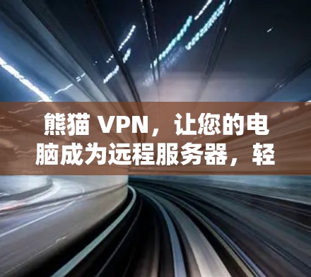 熊猫 VPN，让您的电脑成为远程服务器，轻松实现远程办公