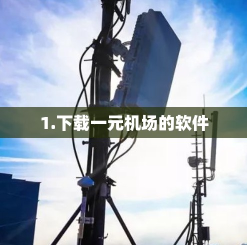1.下载一元机场的软件