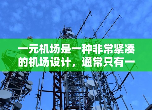 一元机场是一种非常紧凑的机场设计，通常只有一条主道或轨道，设计得非常简洁高效。这种设计方式旨在减少飞行时间、提高运营效率，并减少人员和设备的消耗。以下是关于一元机场的详细介绍