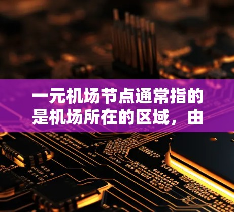 一元机场节点通常指的是机场所在的区域，由多个服务区组成，每个服务区可能提供不同的机场票务、行李托运等服务。购买一元机场节点通常是指为这些服务区提供会员卡、积分或优惠，以方便出行