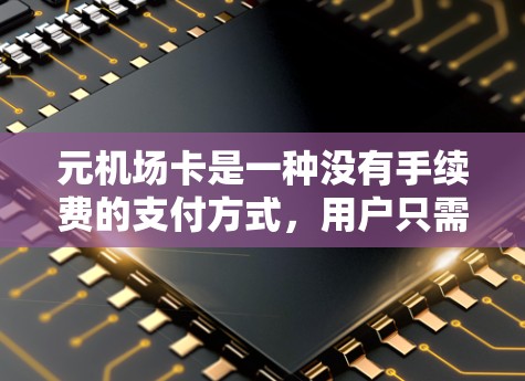 元机场卡是一种没有手续费的支付方式，用户只需支付机场卡的费用即可使用，适用于携带证件的情况。以下是详细的步骤和信息