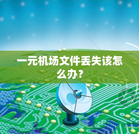 一元机场文件丢失该怎么办？