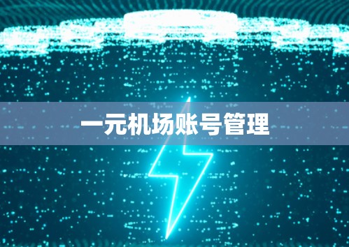 一元机场账号管理